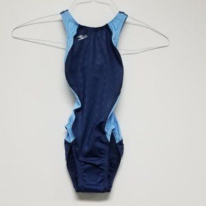 Girls Youth Blue One Piece Speedo Size 28
